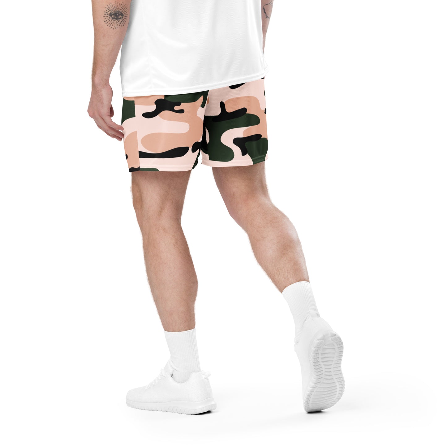 Spiritual Lift mesh Camo shorts