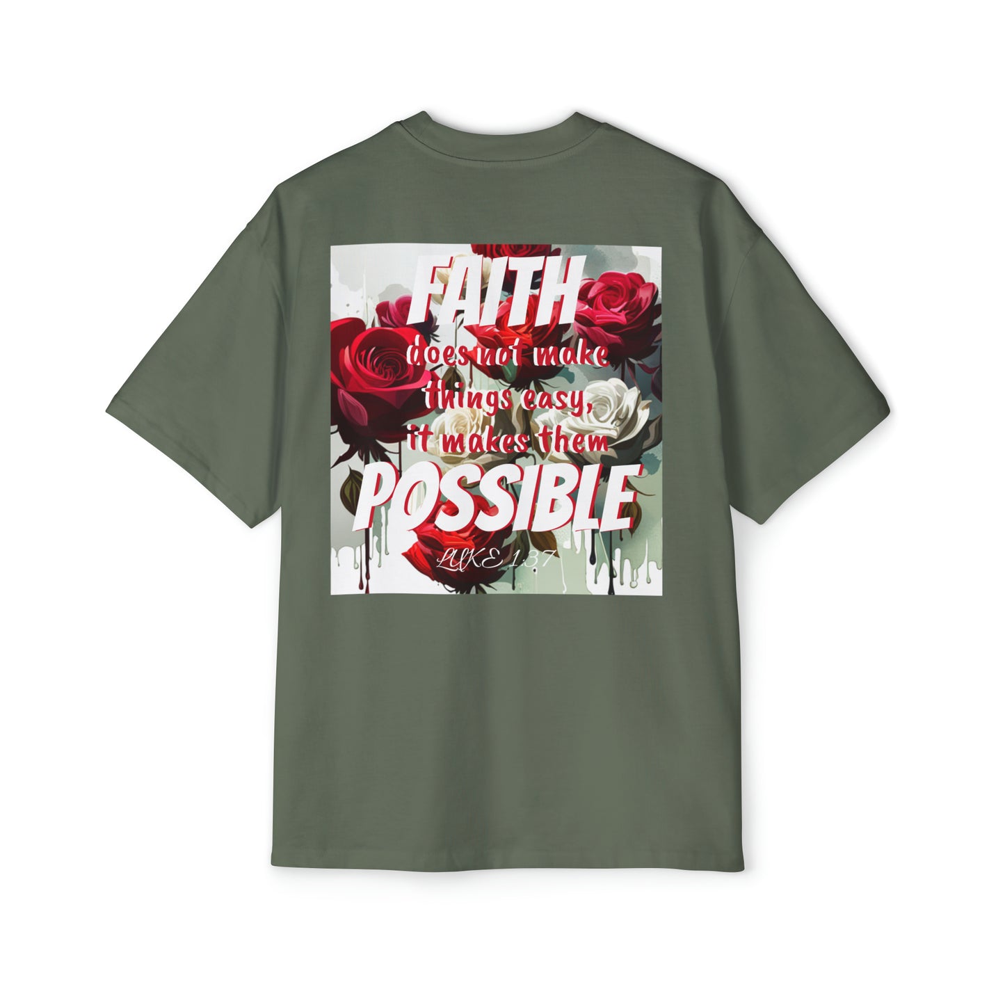 Luke 1:37 Heavy Oversized Tee