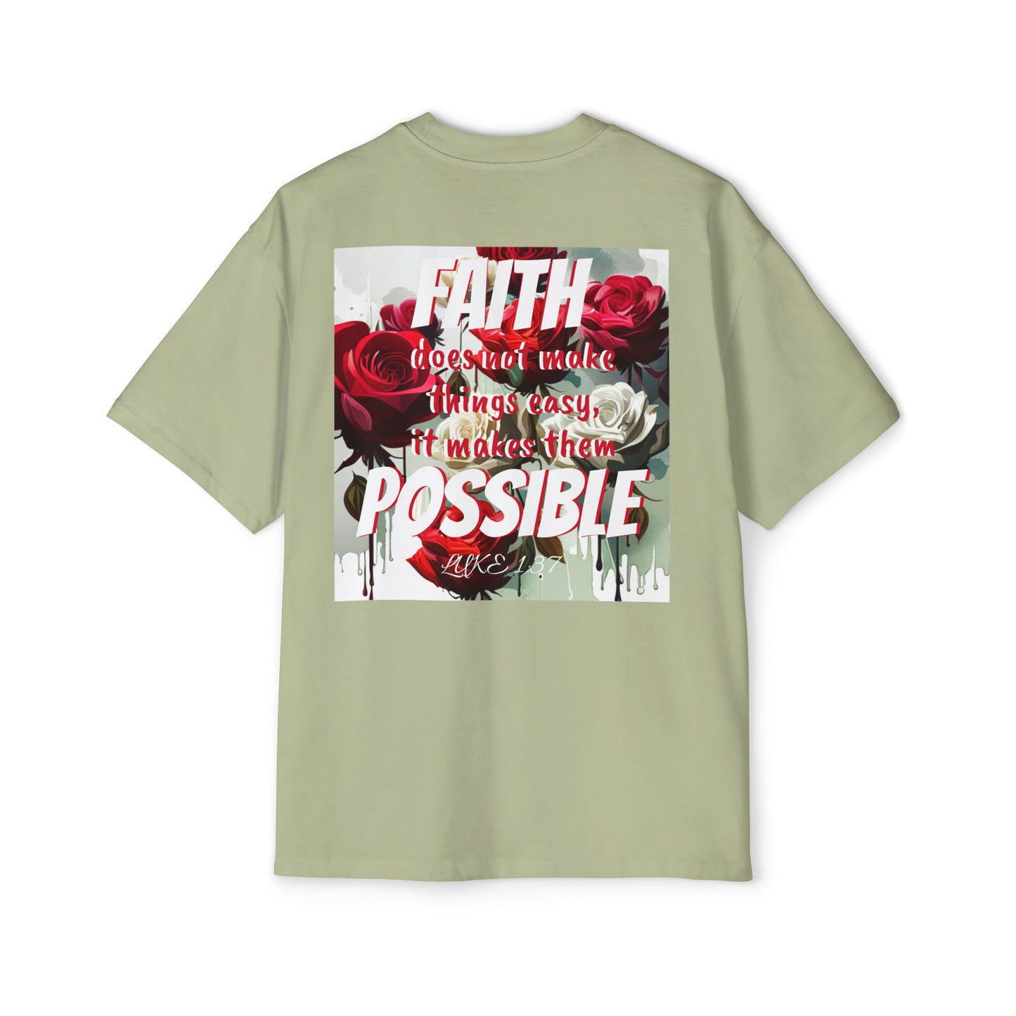 Luke 1:37 Heavy Oversized Tee