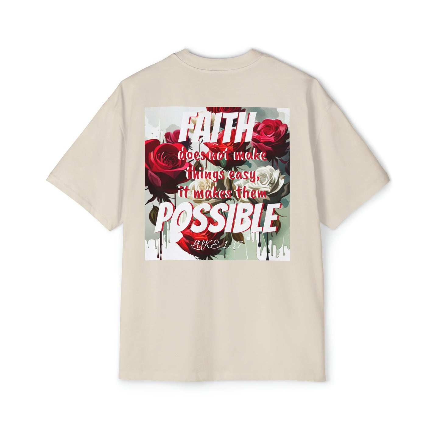 Luke 1:37 Heavy Oversized Tee