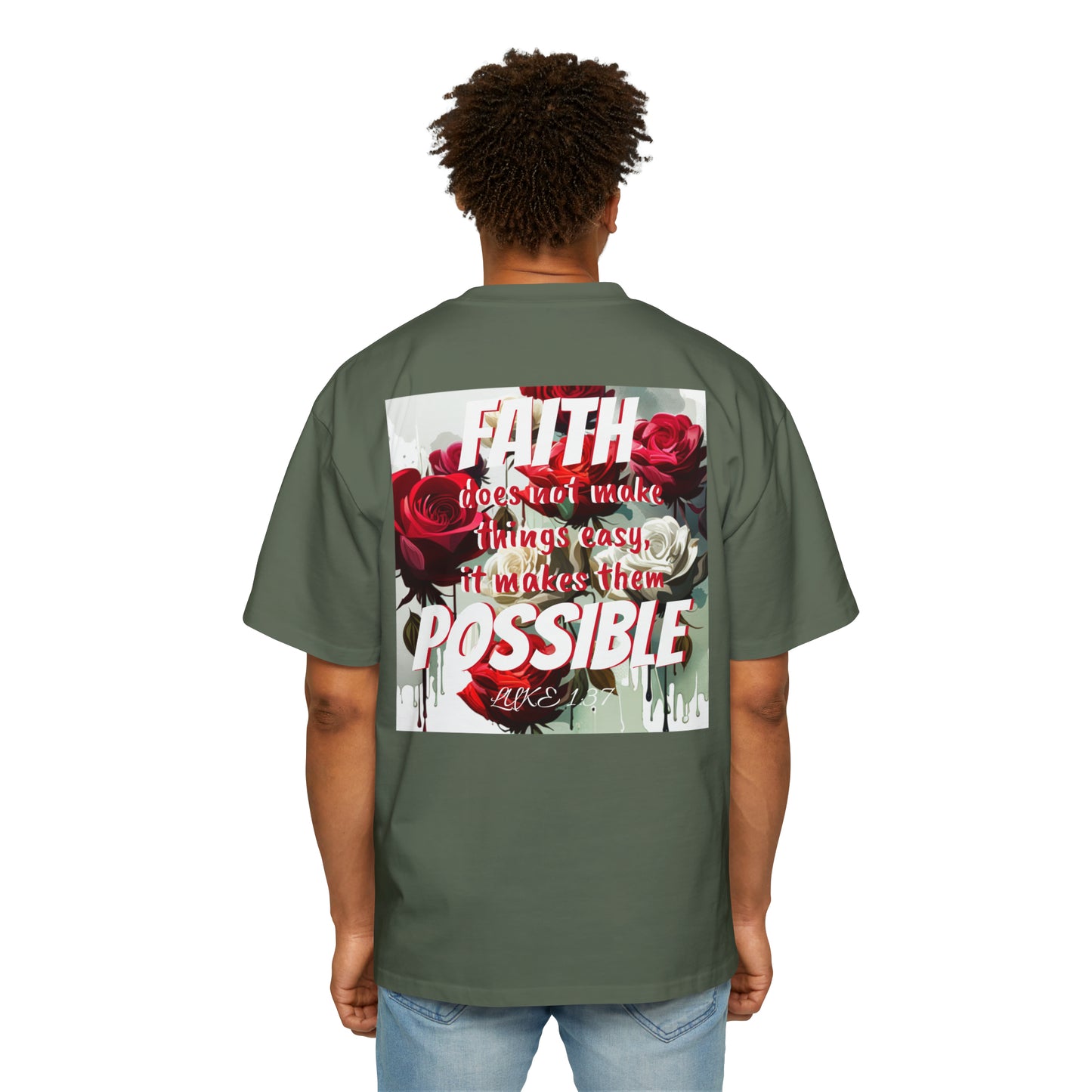 Luke 1:37 Heavy Oversized Tee