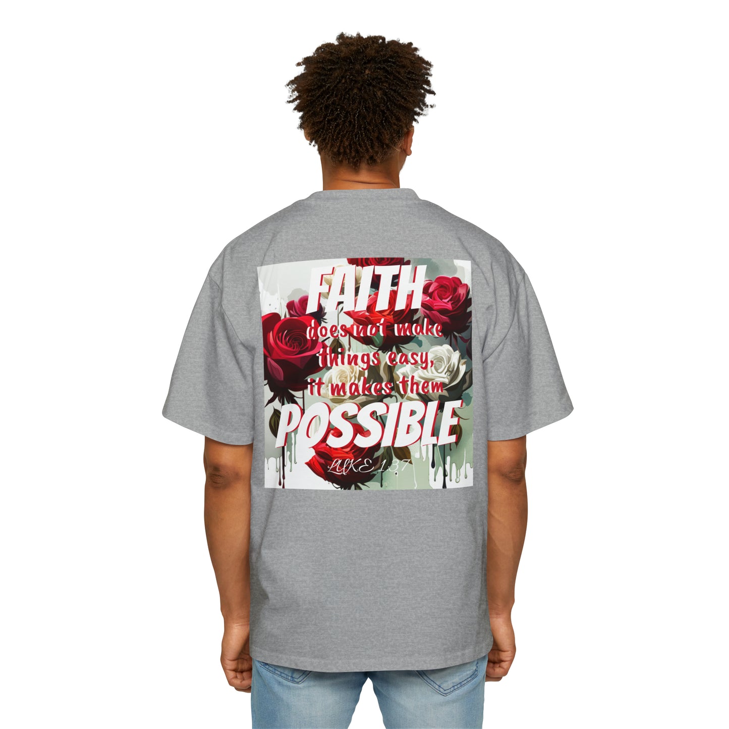 Luke 1:37 Heavy Oversized Tee