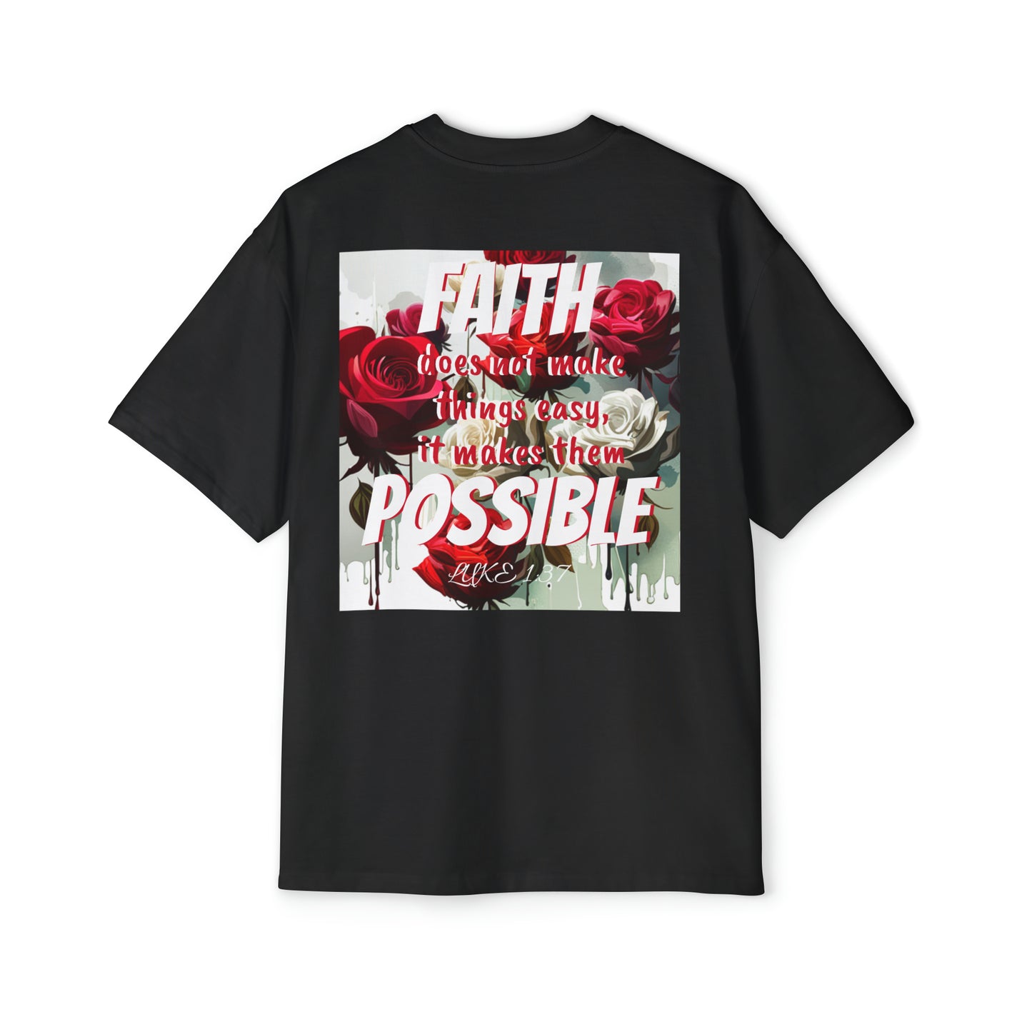 Luke 1:37 Heavy Oversized Tee