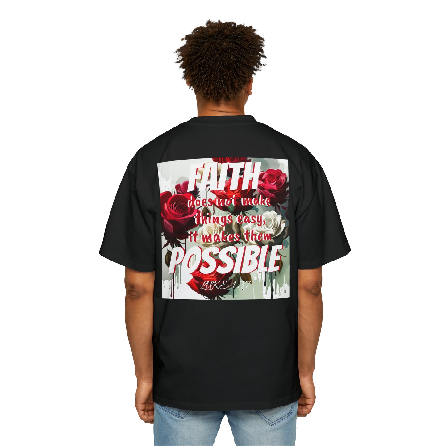 Luke 1:37 Heavy Oversized Tee