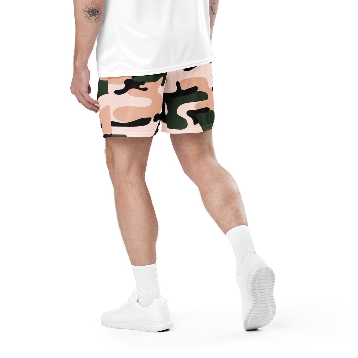 Spiritual Lift mesh Camo shorts