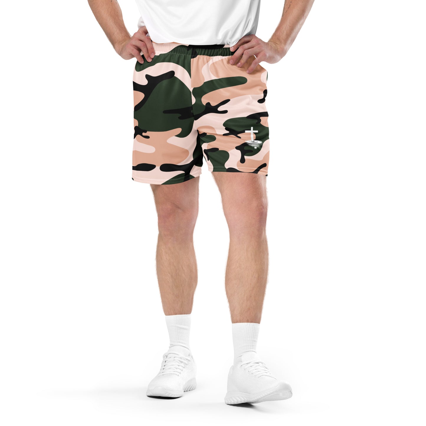 Spiritual Lift mesh Camo shorts