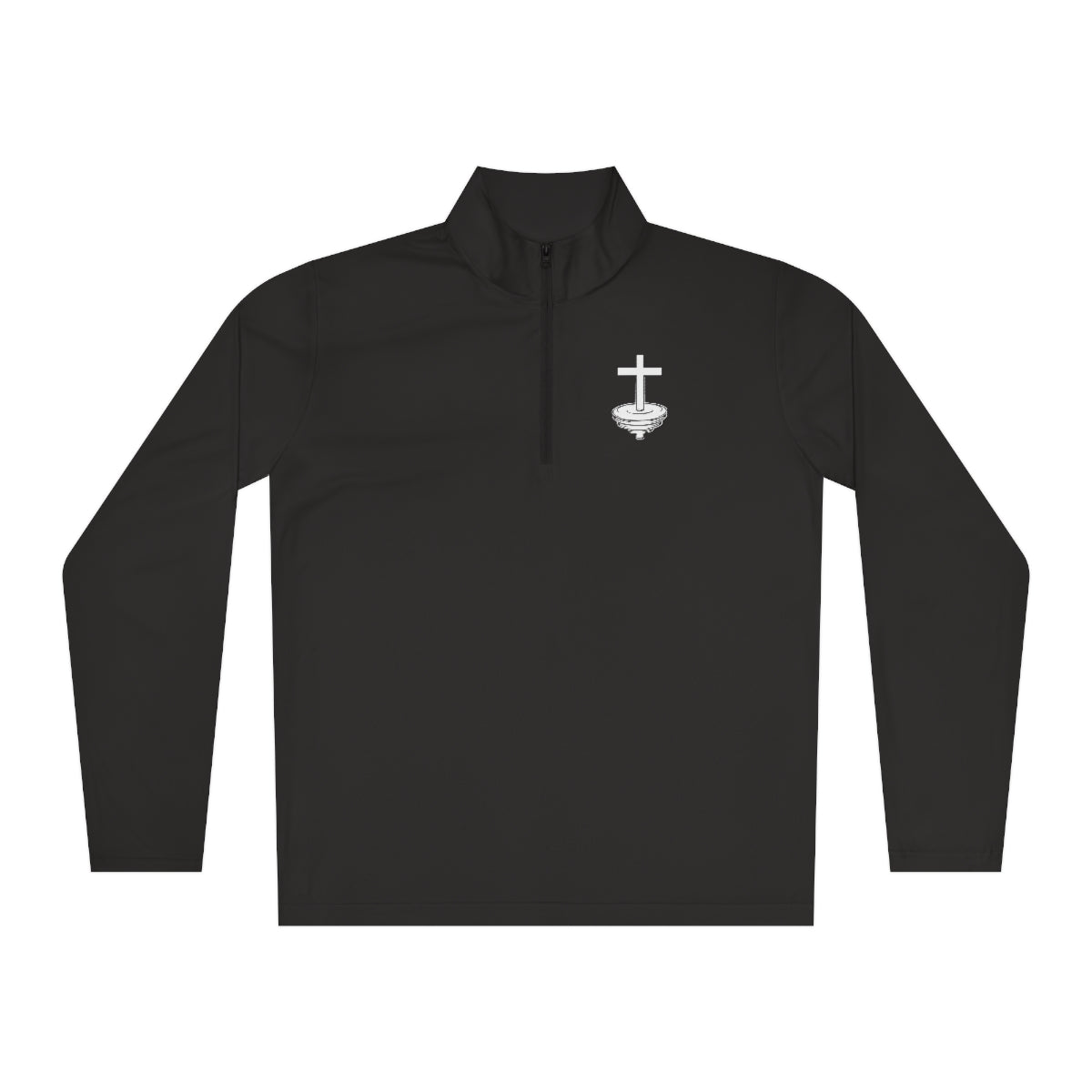 Weighted Cross Quarter-Zip Pullover